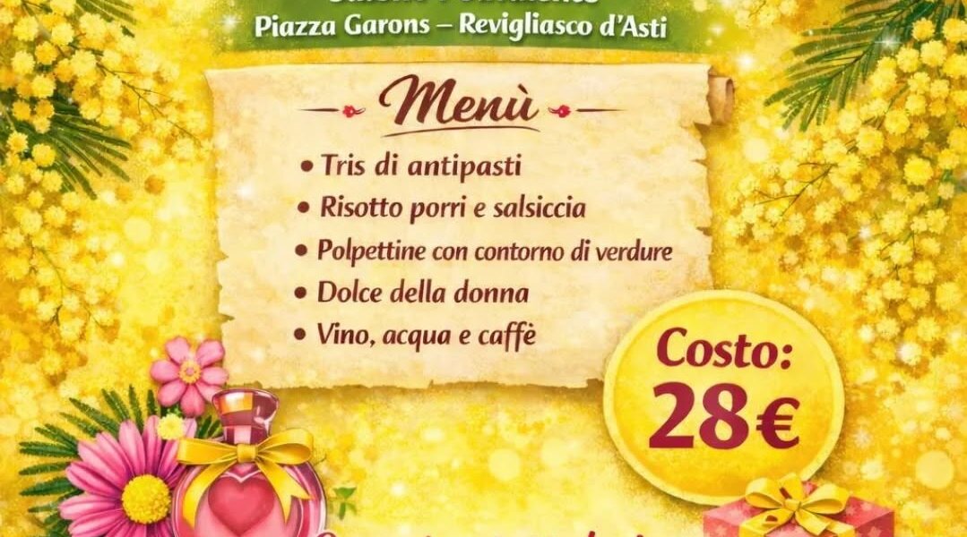 Pranzo per la Festa della Donna - Revigliasco d'Asti (AT)