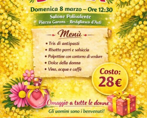 Pranzo per la Festa della Donna - Revigliasco d'Asti (AT)