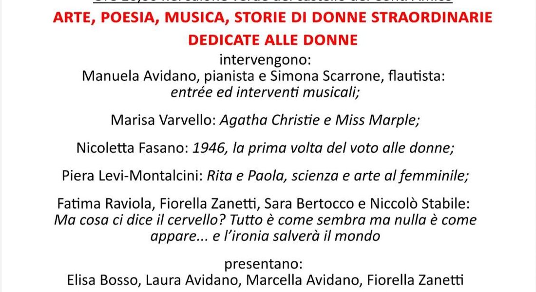 "Donna. Mistero senza fine bello" - Castell'Alfero (AT)