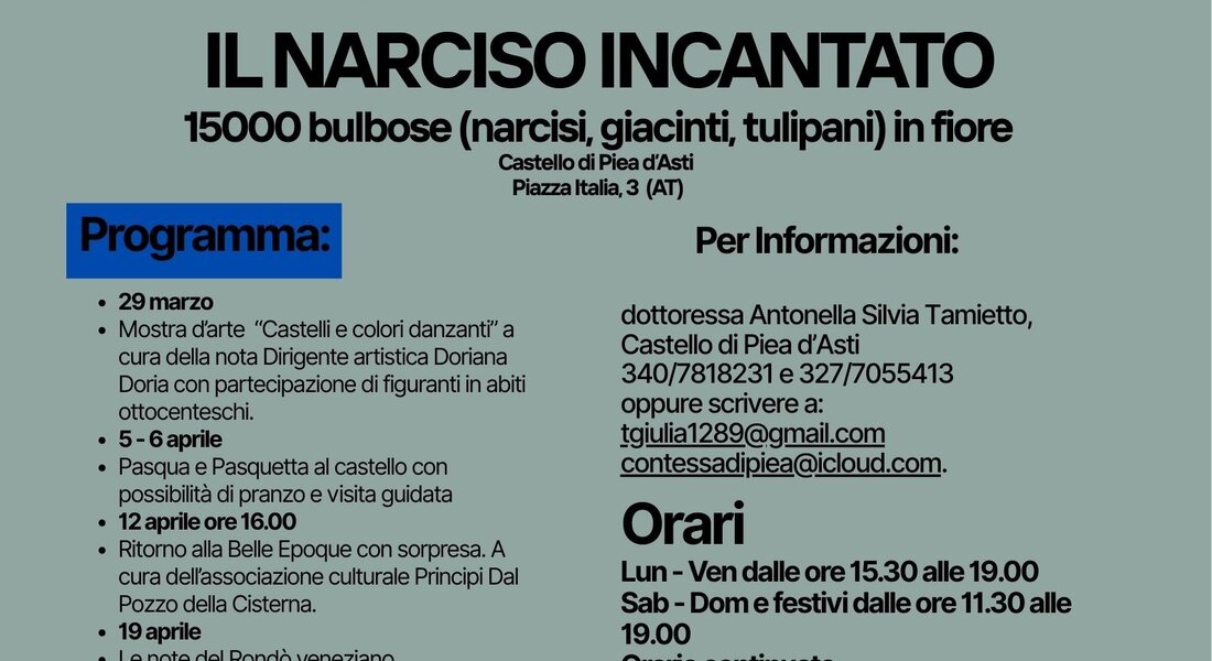 Il Narciso Incantato 2026 - Piea (AT)