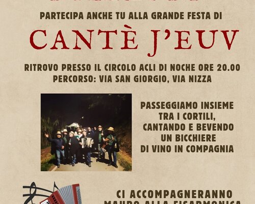 Cantè j'euv - Vinchio - fraz. Noche