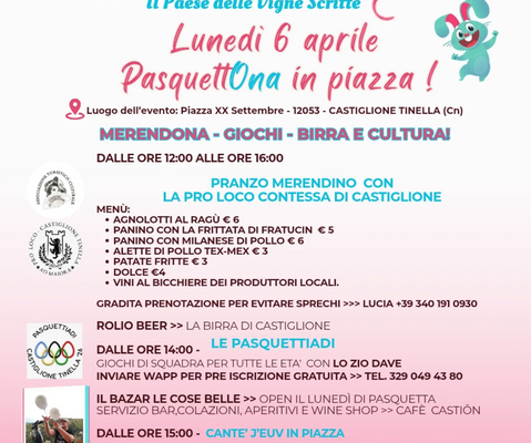 Castiglione Tinella Pasquetta