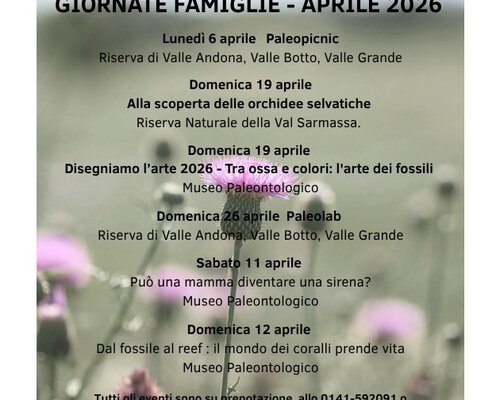 Le giornate delle famiglie al Museo dei Fossili - Asti