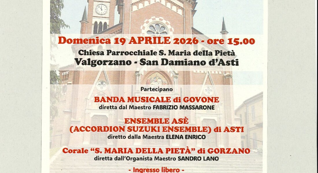 Concerto "Insieme per ricordare" - Frazione Valgorzano - San Damiano d'Asti