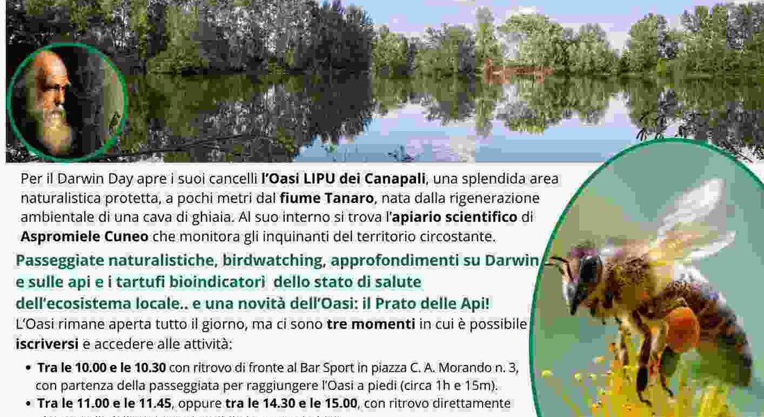 Darwin Day 2026. Api e Tartufi. Sentinelle dell’ambiente - Magliano Alfieri 