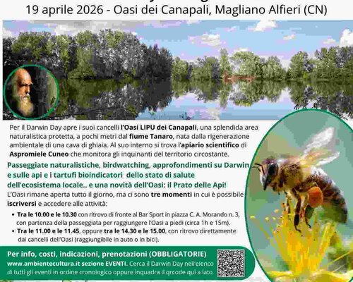 Darwin Day 2026. Api e Tartufi. Sentinelle dell’ambiente - Magliano Alfieri 