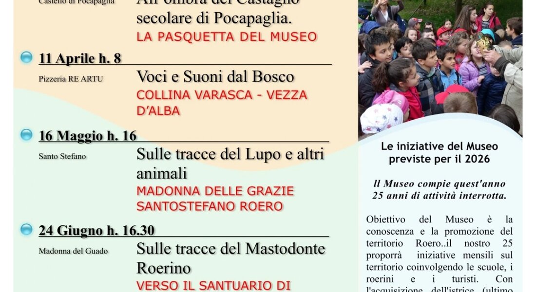 Le camminate del museo di Vezza d'Alba