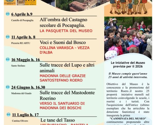 Le camminate del museo di Vezza d'Alba