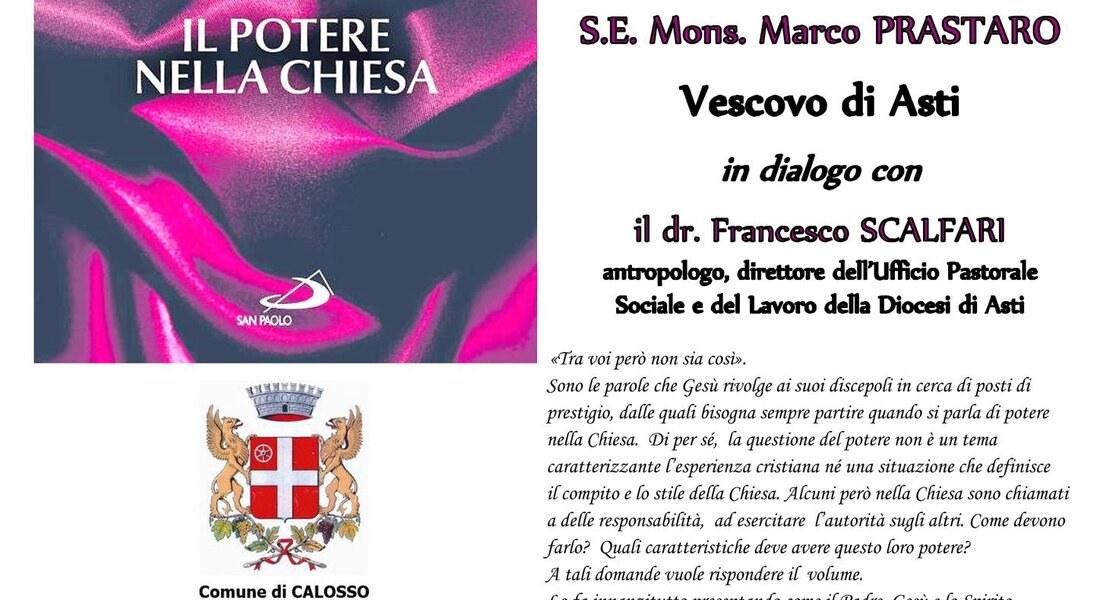 Presentazione libro "Tra voi non sia così" - Calosso