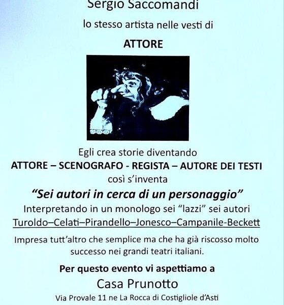 "Sei autori in cerca di un personaggio" - Costigliole d'Asti