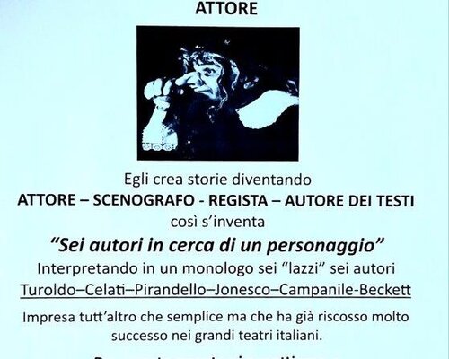 "Sei autori in cerca di un personaggio" - Costigliole d'Asti