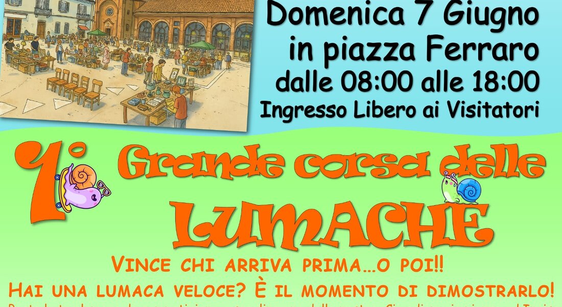 Mercatino dell'Usato e 1a Grande corsa delle Lumache "- Incisa Scapaccino