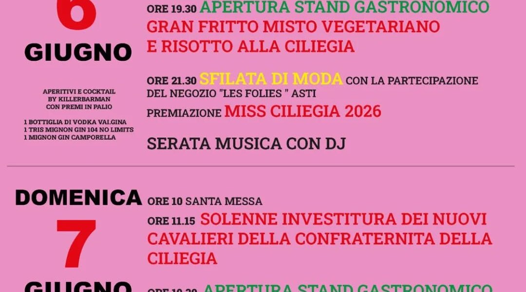 Sagra della ciliegia - Revigliasco d'Asti