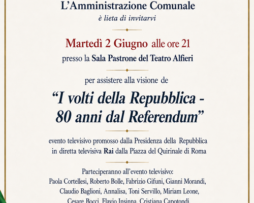 I volti della Repubblica - 80 anni dal Referendum - Asti