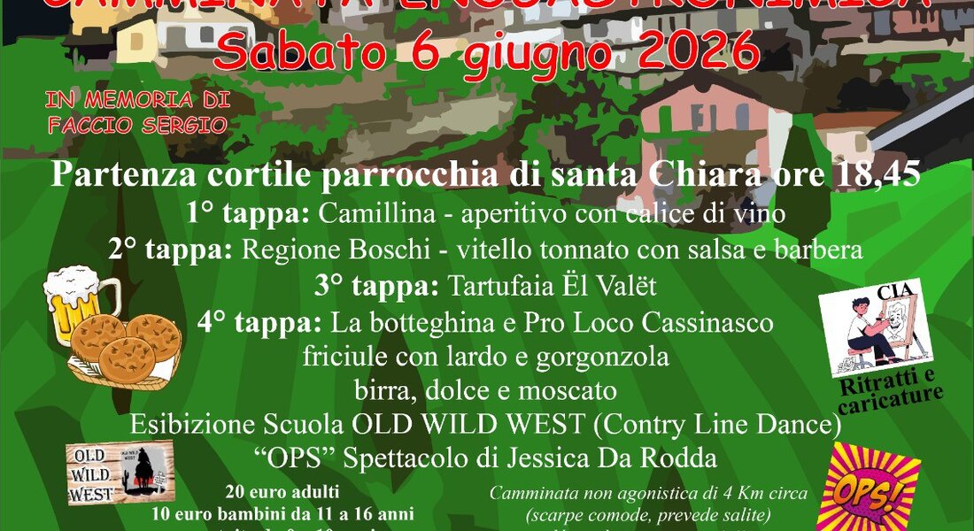 "Fuma c'anduma" camminata engastronomica - Canelli