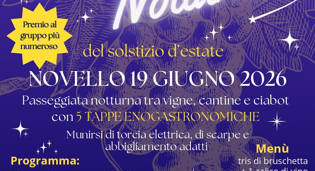 Camminata Notturna del Solstizio d'Estate - Novello