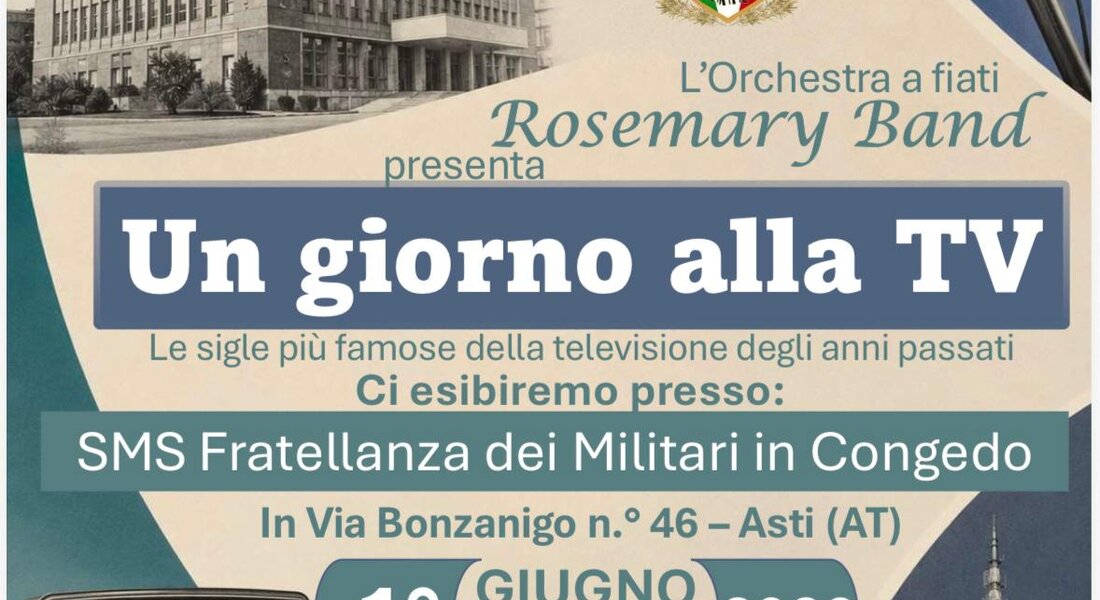 Un giorno alla TV  - Rosemary Band - Asti