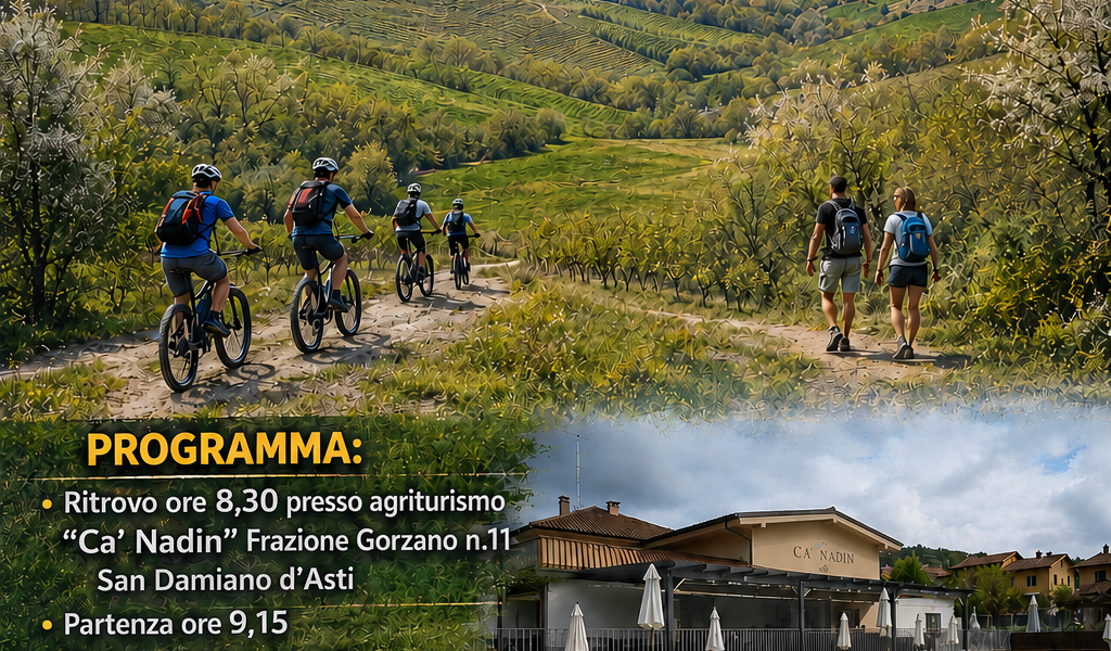 Giro in E-bike - San Damiano d'Asti