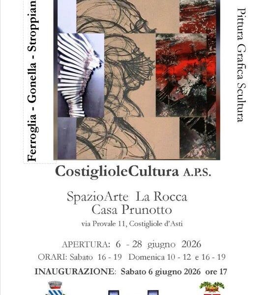 Exhibition: “ALLIEVI di SOFFIANTINO: Piero FERROGLIA – Margherita GONELLA – Livio STROPPIANA” - Costigliole d'Asti