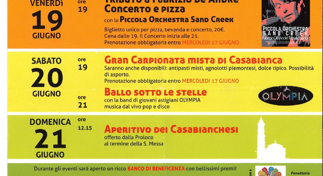 Festa Patronale fraz . Casabianca - Asti