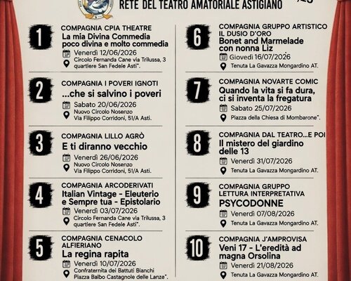 "E... Che sia... Spettacolo - Attori alla ribalta" - Asti (AT)