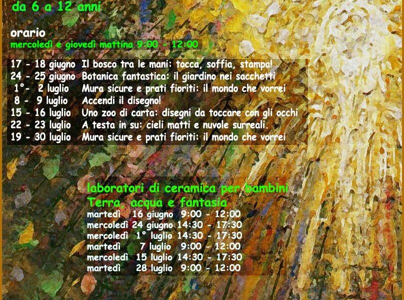 Laboratori estivi a Palazzo Traversa - Bra