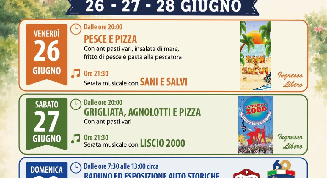 Festa d'Estate 2026 - Asti - Frazione Serravalle