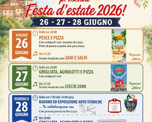 Festa d'Estate 2026 - Asti - Frazione Serravalle