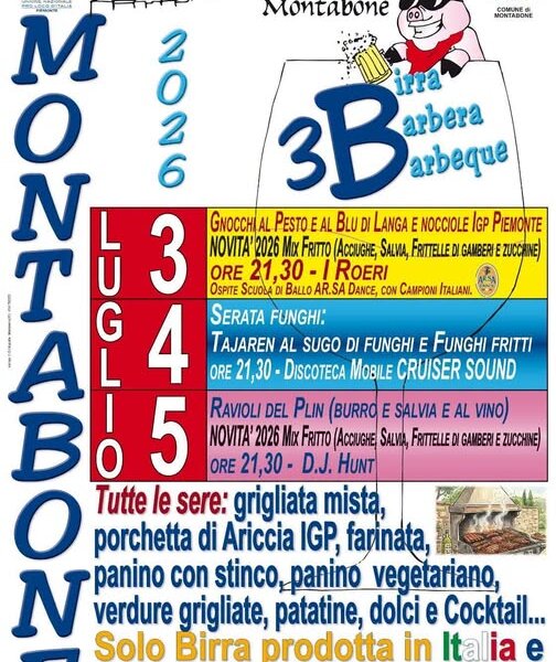 Festa Delle 3 B Birra Barbera Barbecue  - Montabone