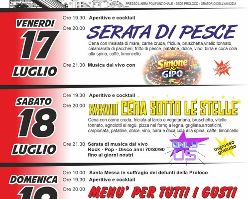 Festa Patronale di San Giacomo - Asti- Fraz.Revignano