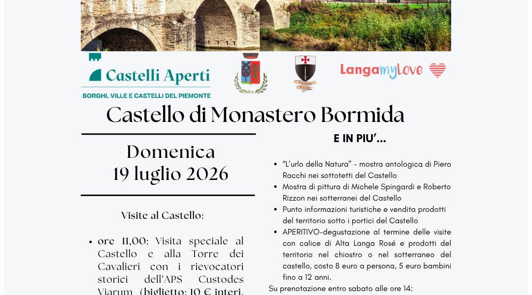 Guided Visits to the Castel - Monastero Bormida