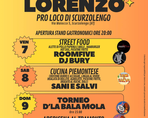 Festa Patronale di San Lorenzo - Scurzolengo