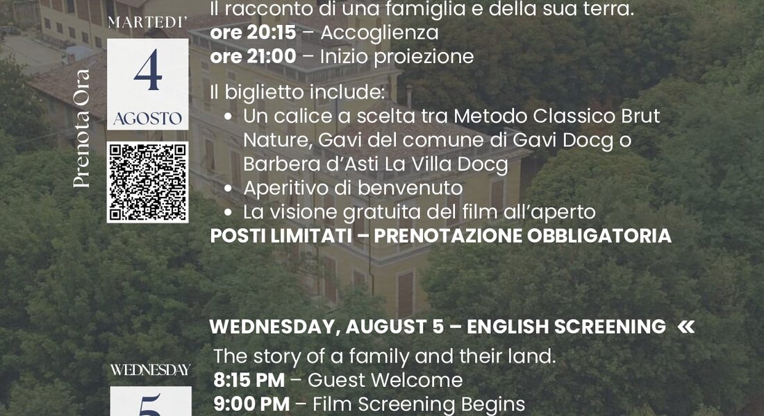 Cinema under the stars – Incisa Scapaccino