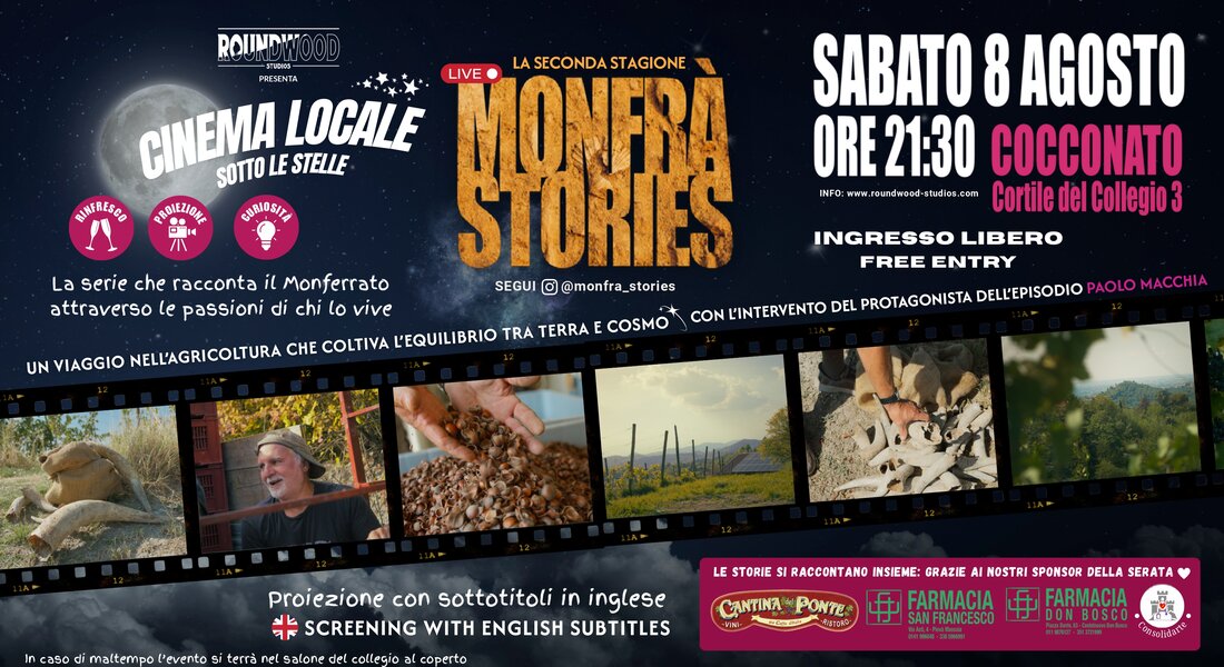 Monfrà Stories LIVE Cinema all'aperto - Cocconato