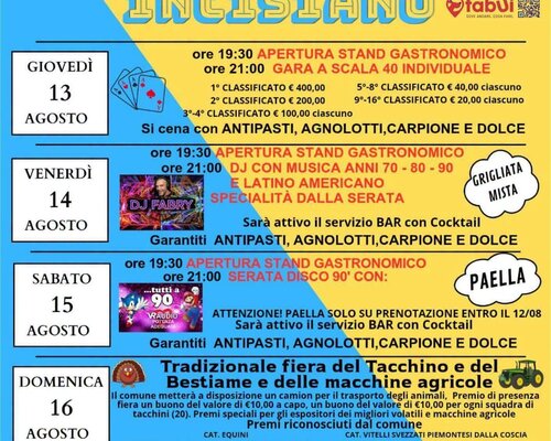 Ferragosto Incisiano - Incisa Scapaccino