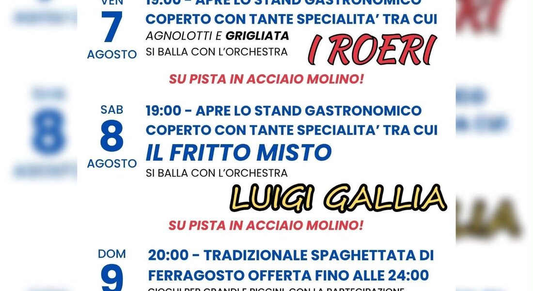 Festa d'estate di Moransengo (AT)