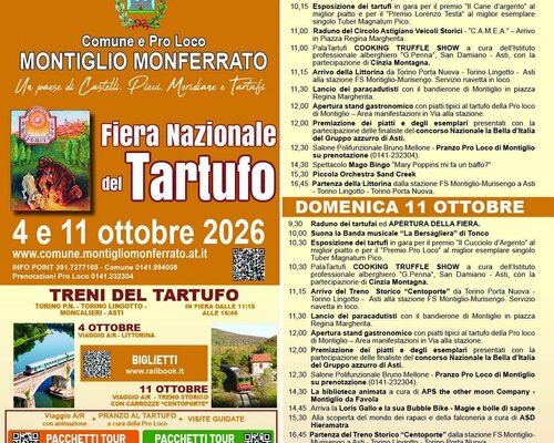 Fiera Nazionale del Tartufo 2026 - Montiglio Monferrato 