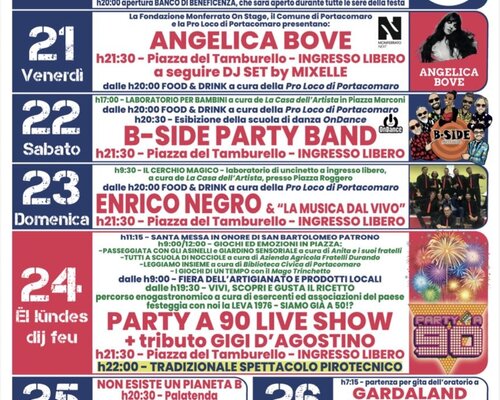 Festa Patronale di San Bartolomeo - Portacomaro