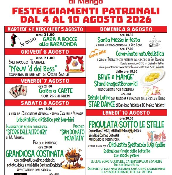 Festa Patronale San Donato Di Mango 