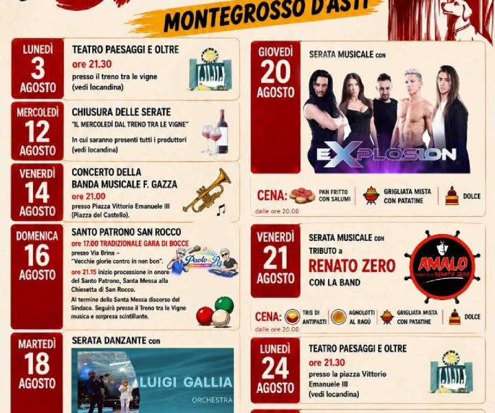 Festa Patronale di San Rocco - Montegrosso d'Asti (AT)