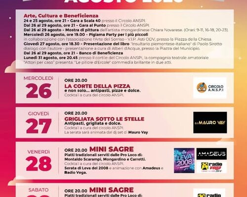 Festa di Agosto e  Mini Sagre - Mongardino (AT)