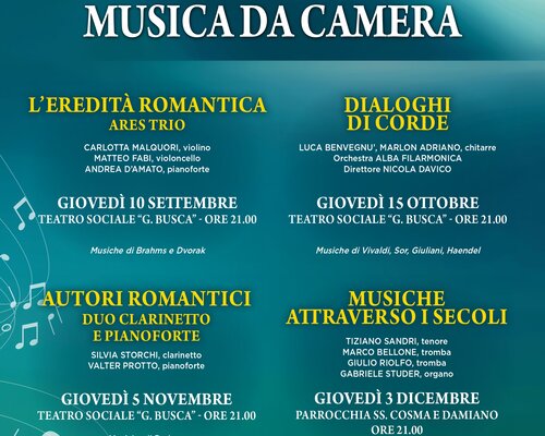 49° Stagione Musica da camera - Alba
