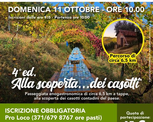 "Alla scoperta..dei casotti" - Montaldo Scarampi