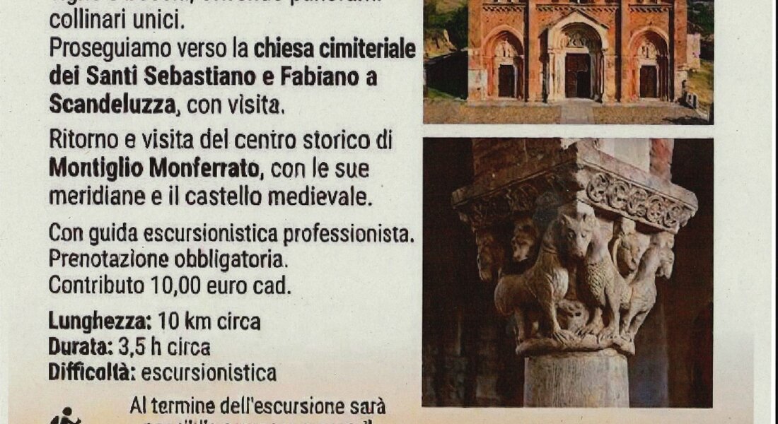 Cammino Romanico tra Montiglio Monf.to e Scandeluzza - Montiglio Monf.to