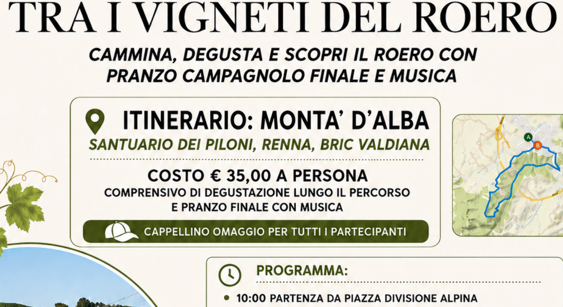 Passeggiata tra i Vigneti del Roero - Montà d'Alba