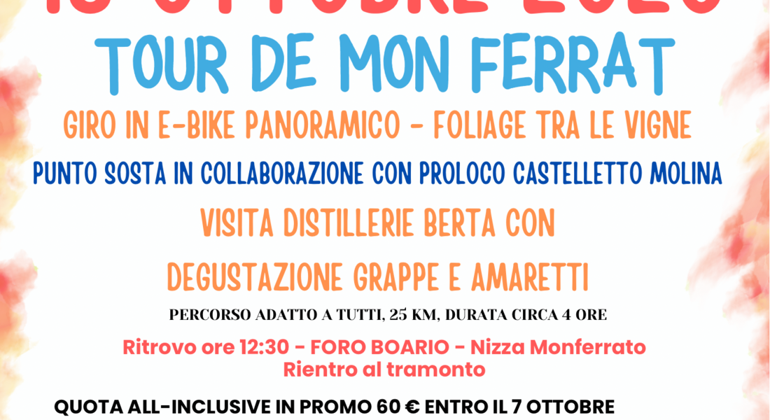 TOUR DE MON FERRAT - Nizza Monferrato