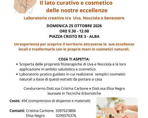 "L'altra faccia della Fiera: Il lato curativo e cosmetico delle nostre eccellenze" - Alba