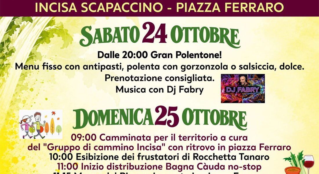 Sagra del Cardo Gobbo e della Friciula - Incisa Scapaccino