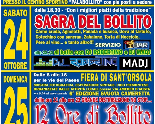  Sagra del Bollito - Fiera di Sant'Orsola -Valfenera (AT)